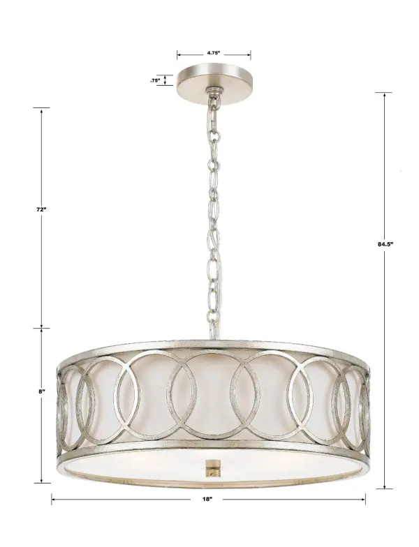 Graham 18" Chandelier in Antique Gold - Image 13