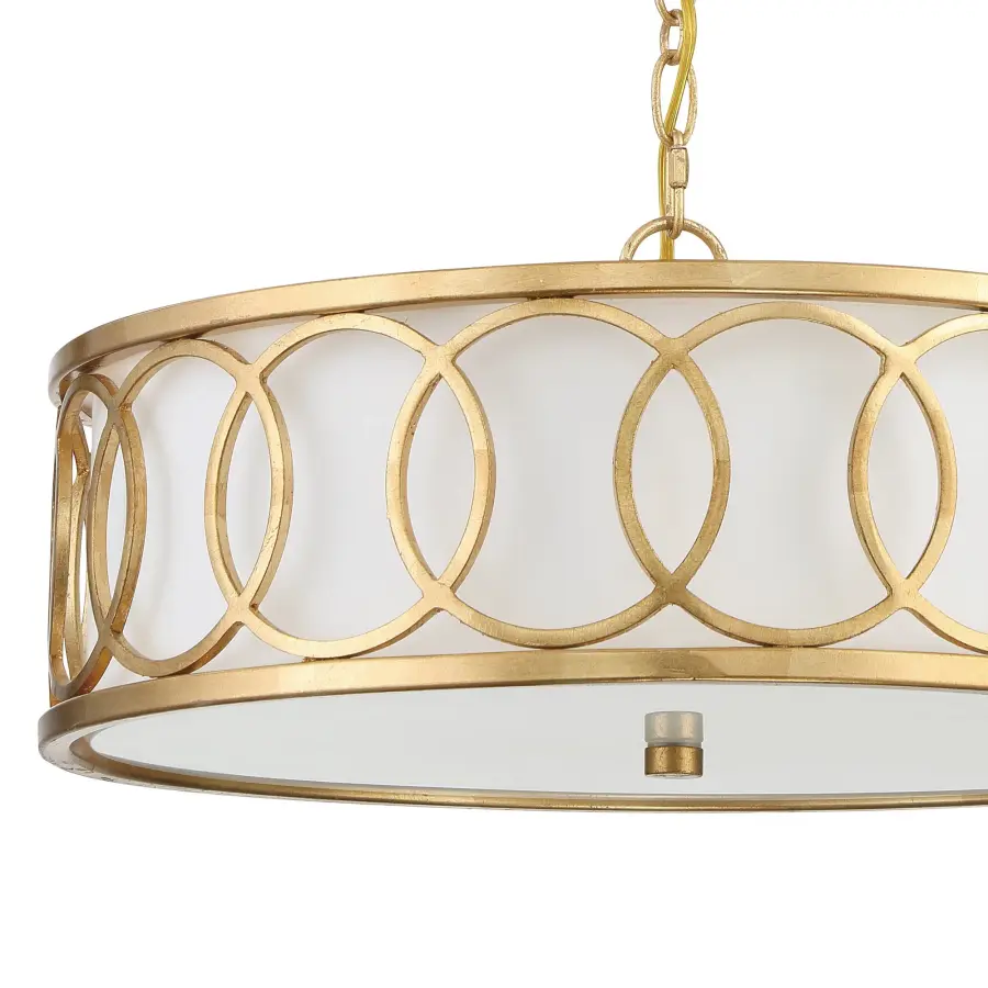 Graham 18" Chandelier in Antique Gold - Image 5