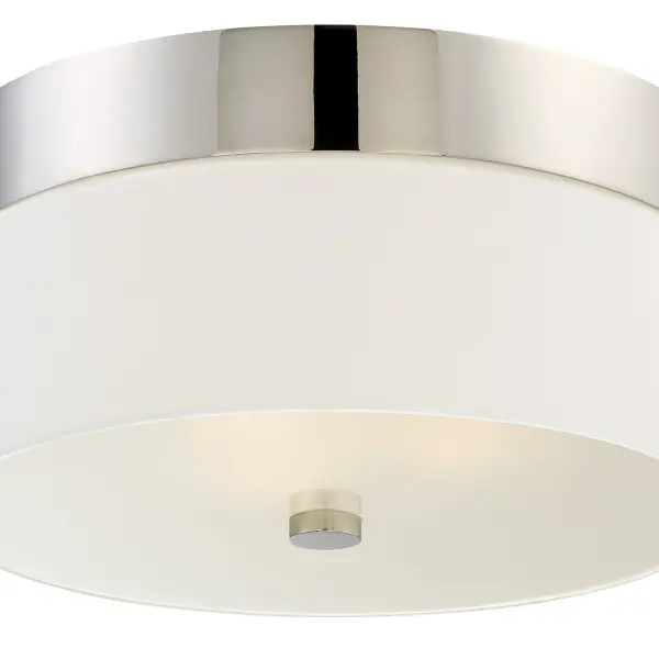 Designer Mid-Century Flush Mount with Soft Diffused Lighting - Image 11