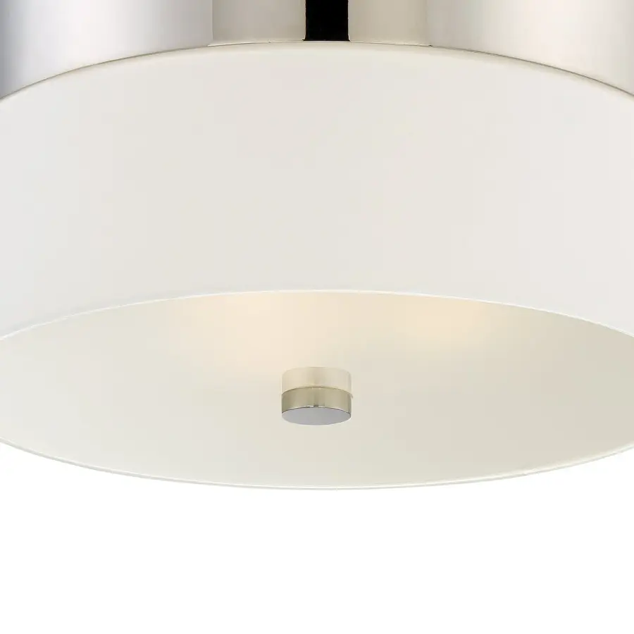Designer Mid-Century Flush Mount with Soft Diffused Lighting - Image 12