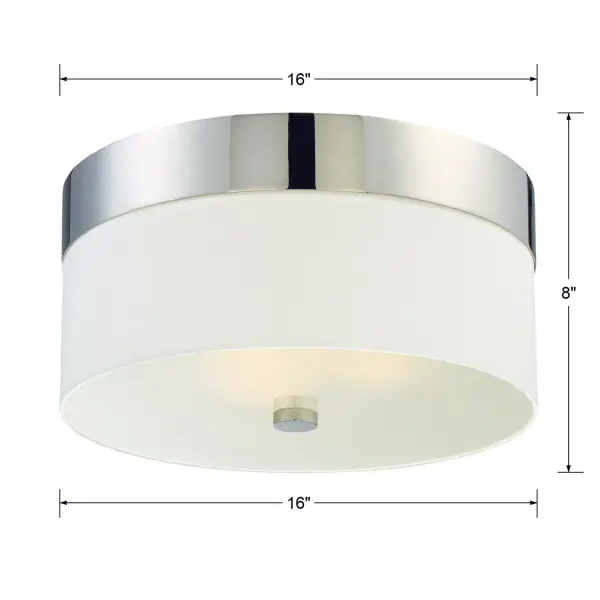 Designer Mid-Century Flush Mount with Soft Diffused Lighting - Image 13