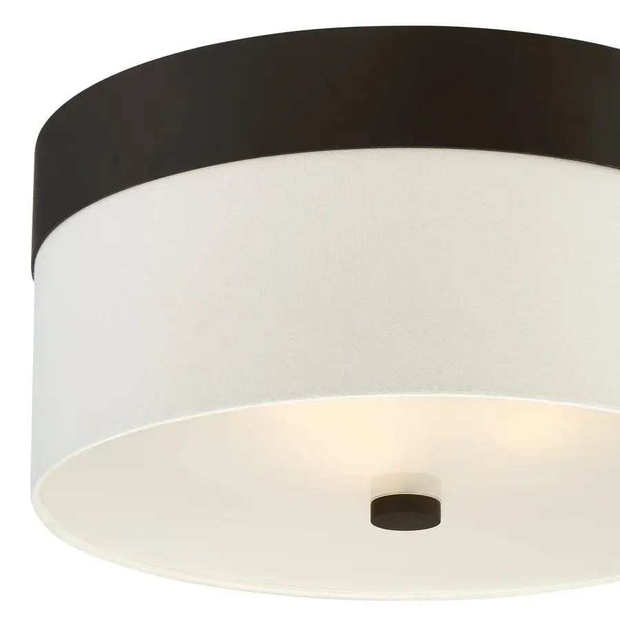 Designer Mid-Century Flush Mount with Soft Diffused Lighting - Image 4