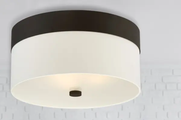 Designer Mid-Century Flush Mount with Soft Diffused Lighting - Image 6