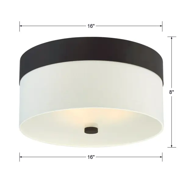 Designer Mid-Century Flush Mount with Soft Diffused Lighting - Image 7