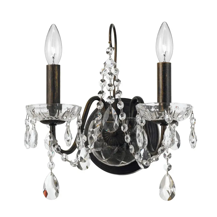 Butler 14" Crystal Sconce - Image 2