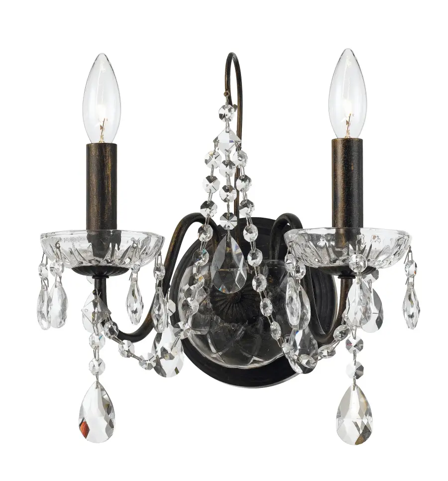 Butler 14" Crystal Sconce - Image 1