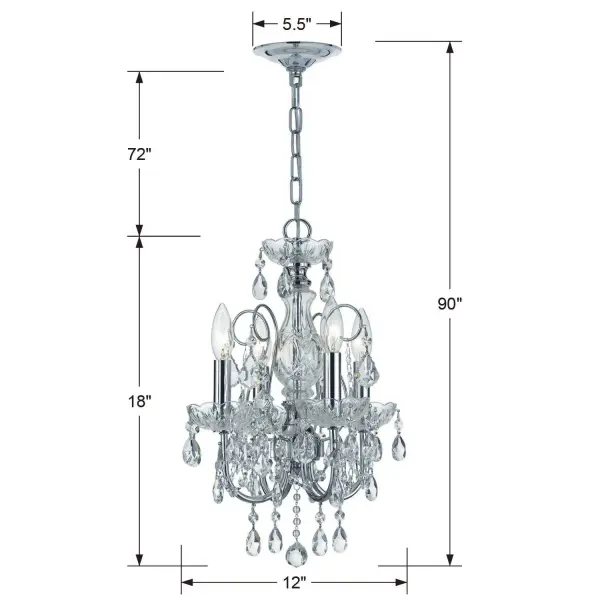Imperial 12" Crystal Chandelier - Image 8