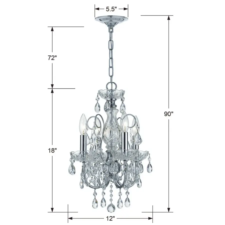 Imperial 12" Crystal Chandelier - Image 8