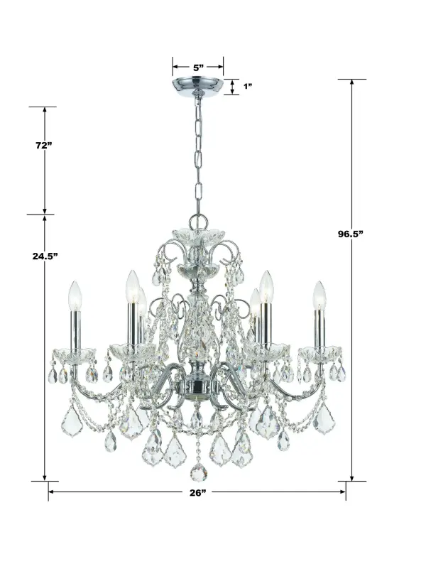 Imperial 26" Crystal Chandelier - Image 4