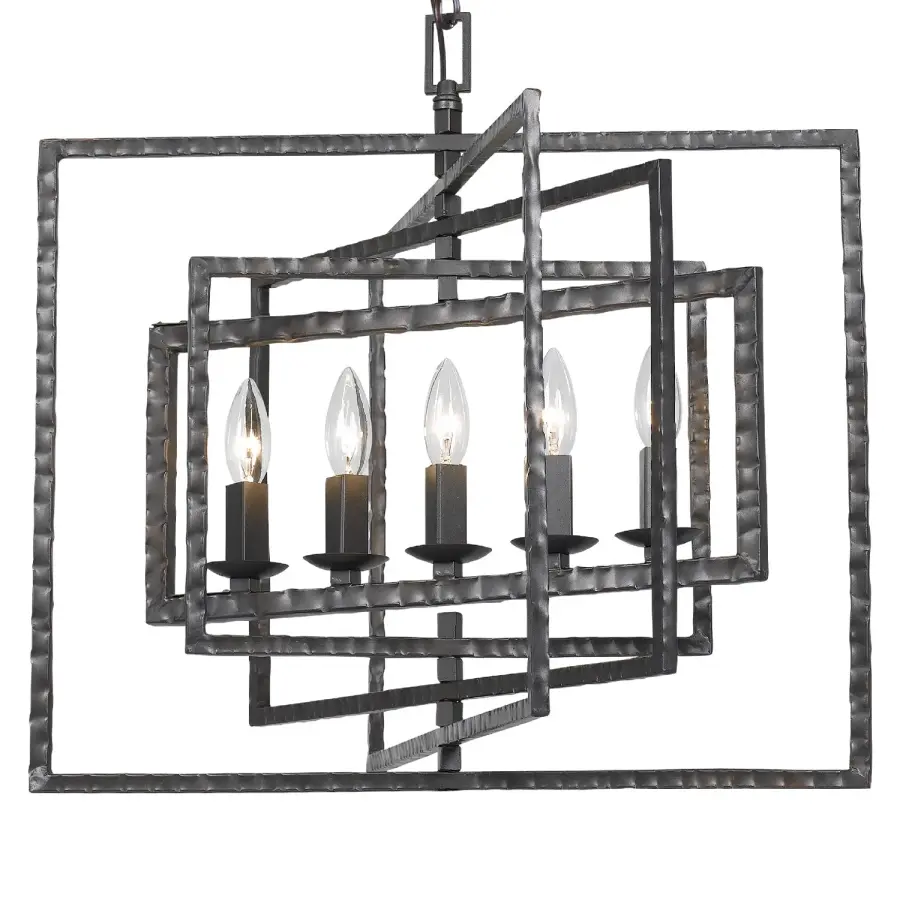 Capri 24" Chandelier in Antique Gold - Image 11