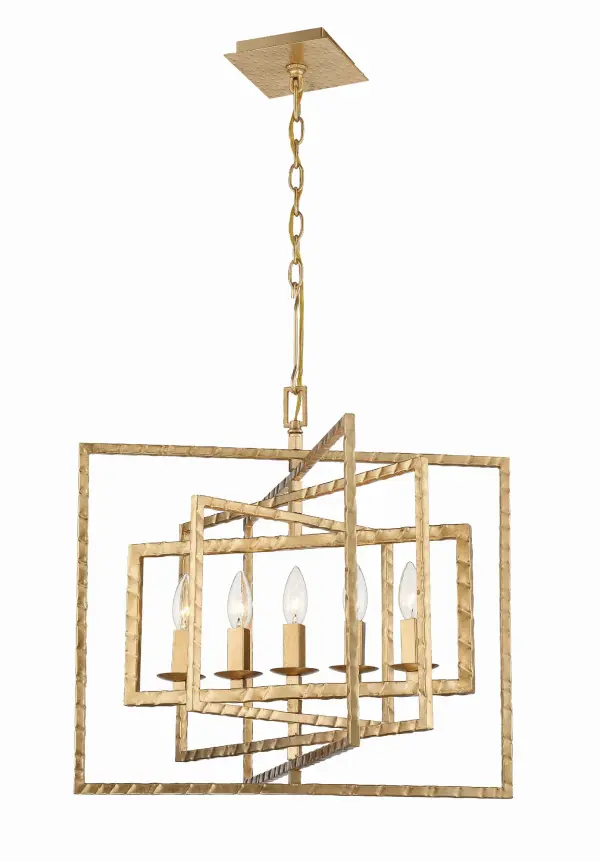 Capri 24" Geometric Chandelier - Image 3