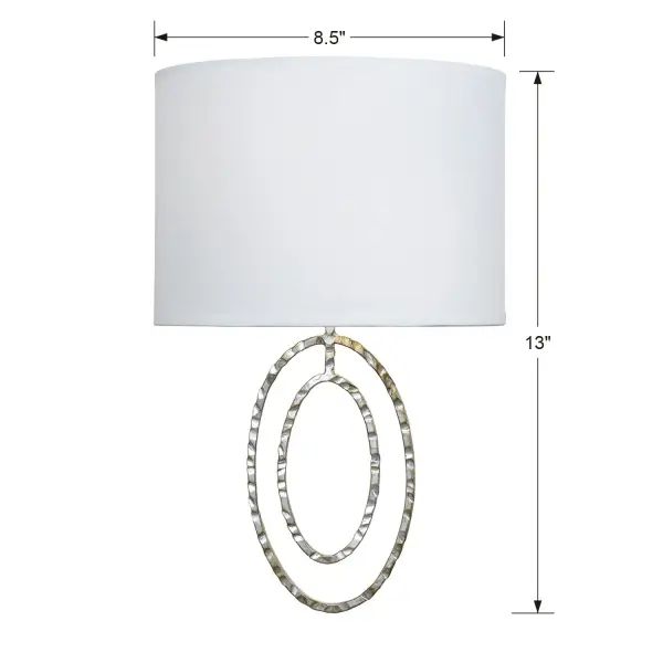 Layla 8.5" Antique Silver Sconce - Image 3