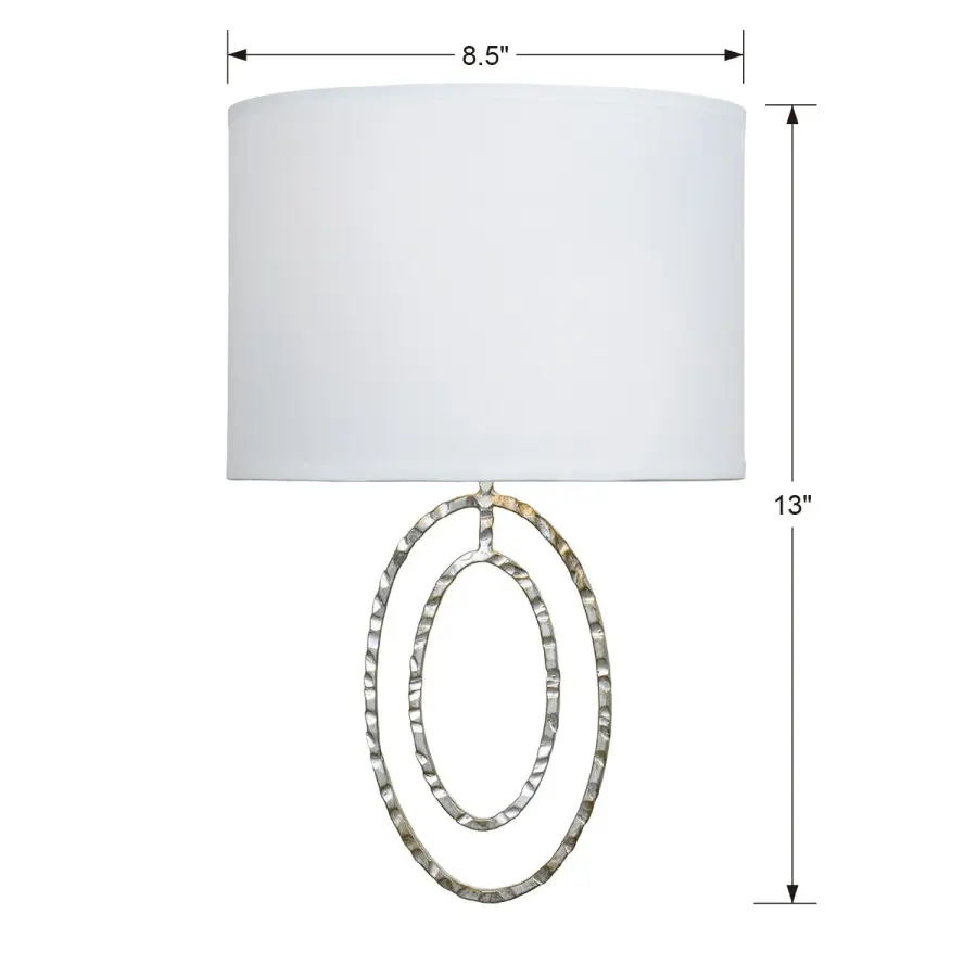 Layla 8.5" Antique Silver Sconce - Image 3