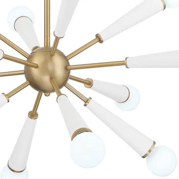 Zodiac 34" Chandelier in Aged Brass - Image 13