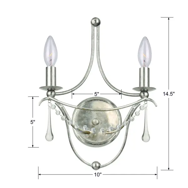 Metro 10" Sconce in Antique Gold - Image 11