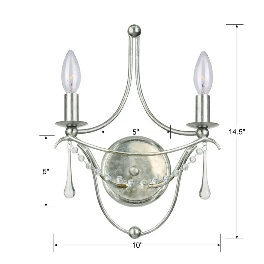 Metro 10" Sconce in Antique Gold - Image 11