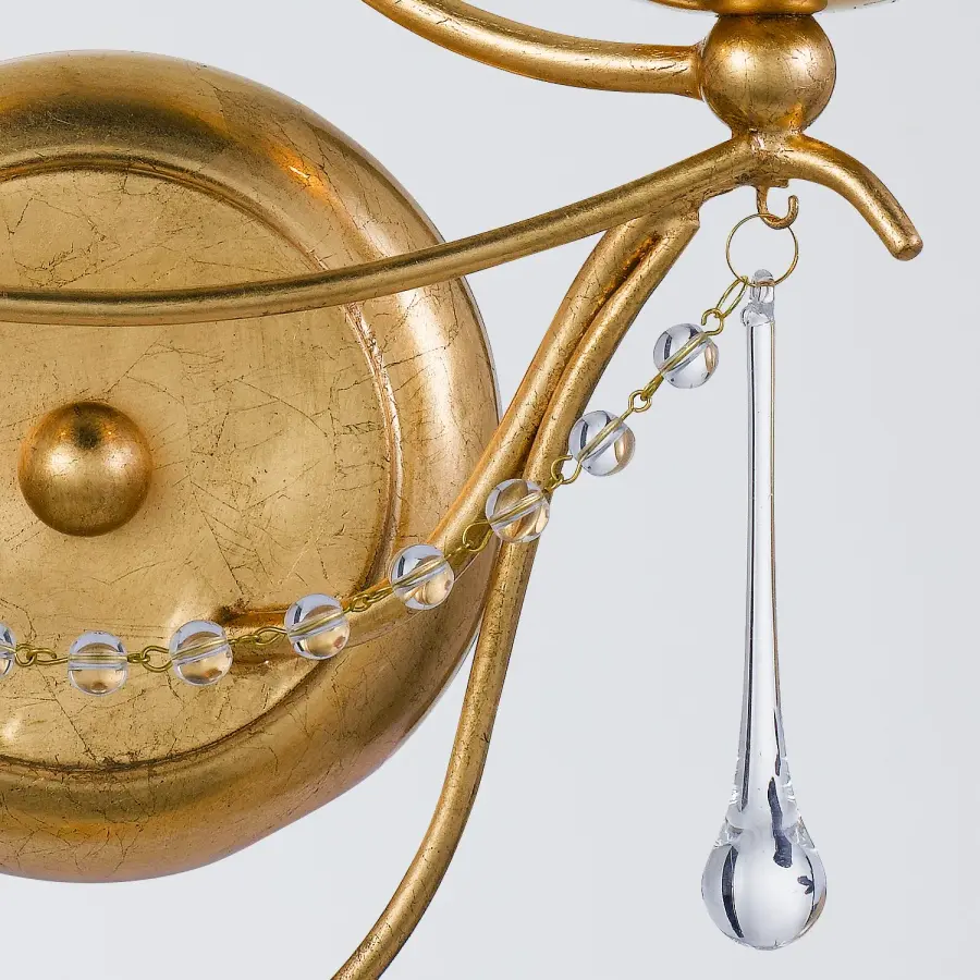 Metro 10" Sconce in Antique Gold - Image 3
