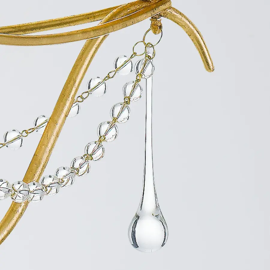 Metro 15.5" Chandelier in Antique Gold - Image 3