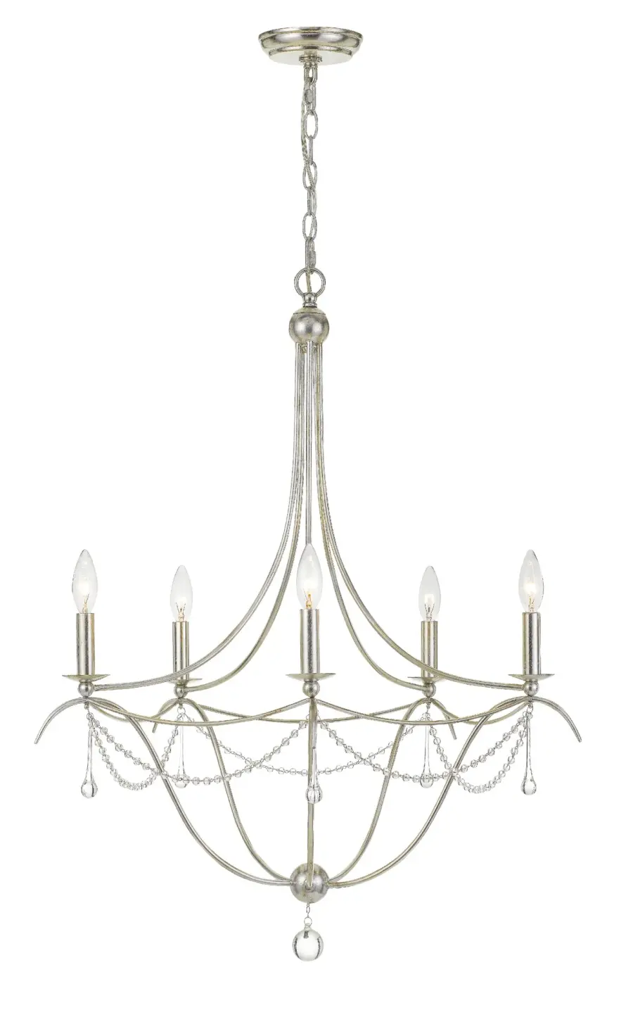 Metro 27.5" Chandelier in Antique Gold - Image 8
