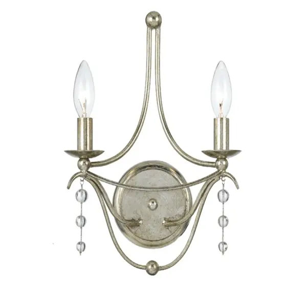Metro 10" Sconce in Antique Silver - Image 1