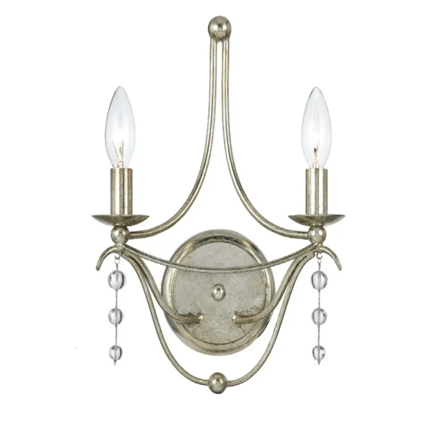 Metro 10" Sconce in Antique Silver - Image 1