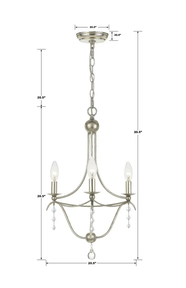 The Metro chandelier combines timeless traditional design with transitional versatility. At 15.5" wide, this compact fixture delivers graceful luxury to smaller rooms without overwhelming the space. - alternate view