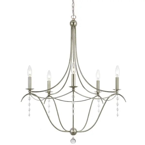 Metro 27.5" Chandelier in Antique Silver - Image 1