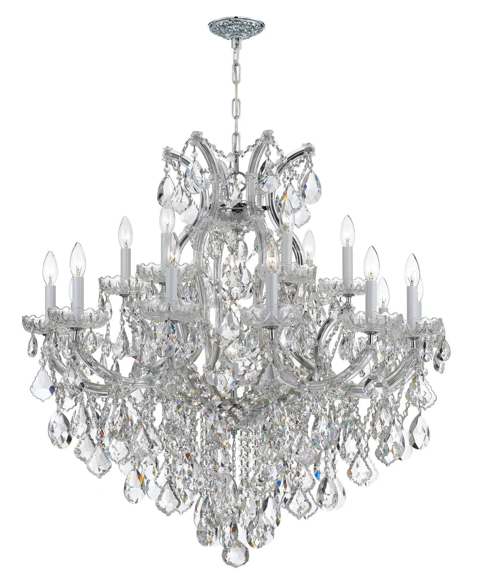 Maria Theresa 38" Crystal Chandelier