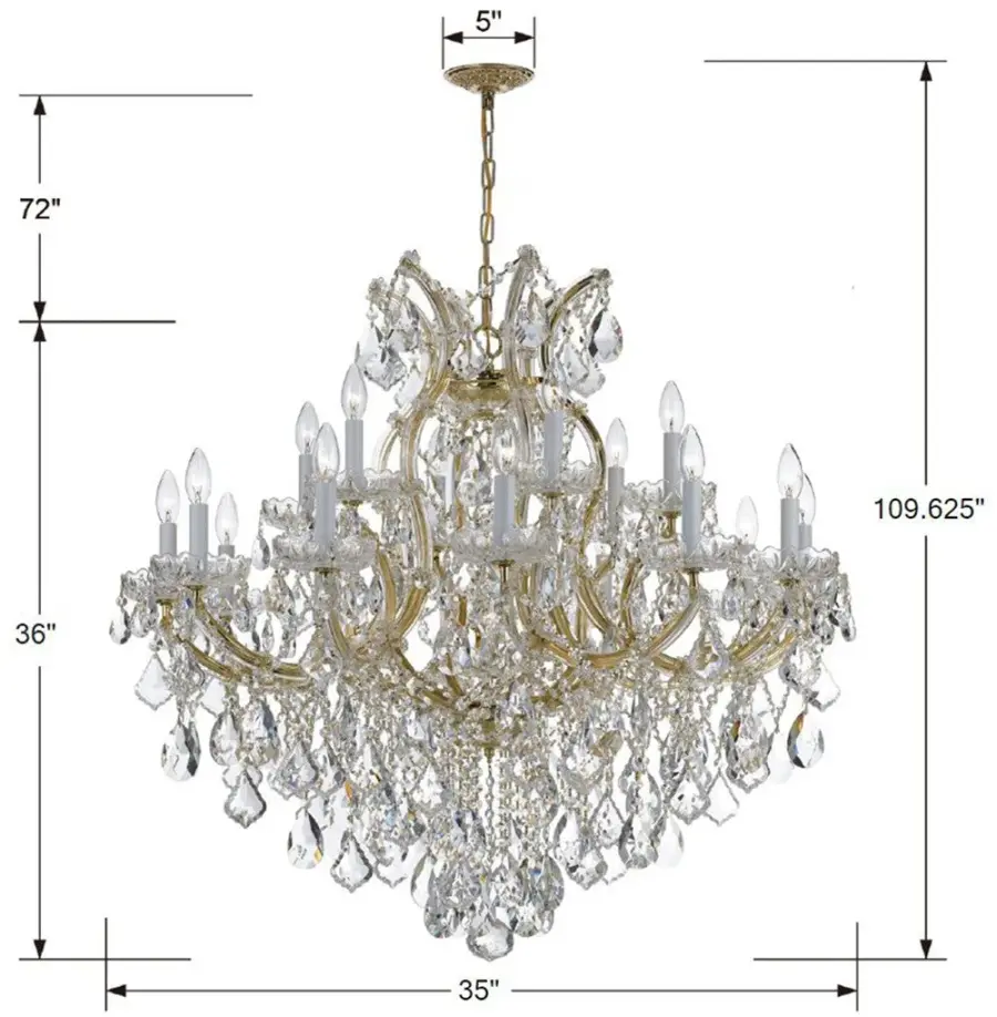 Maria Theresa 38" Crystal Chandelier - Image 23