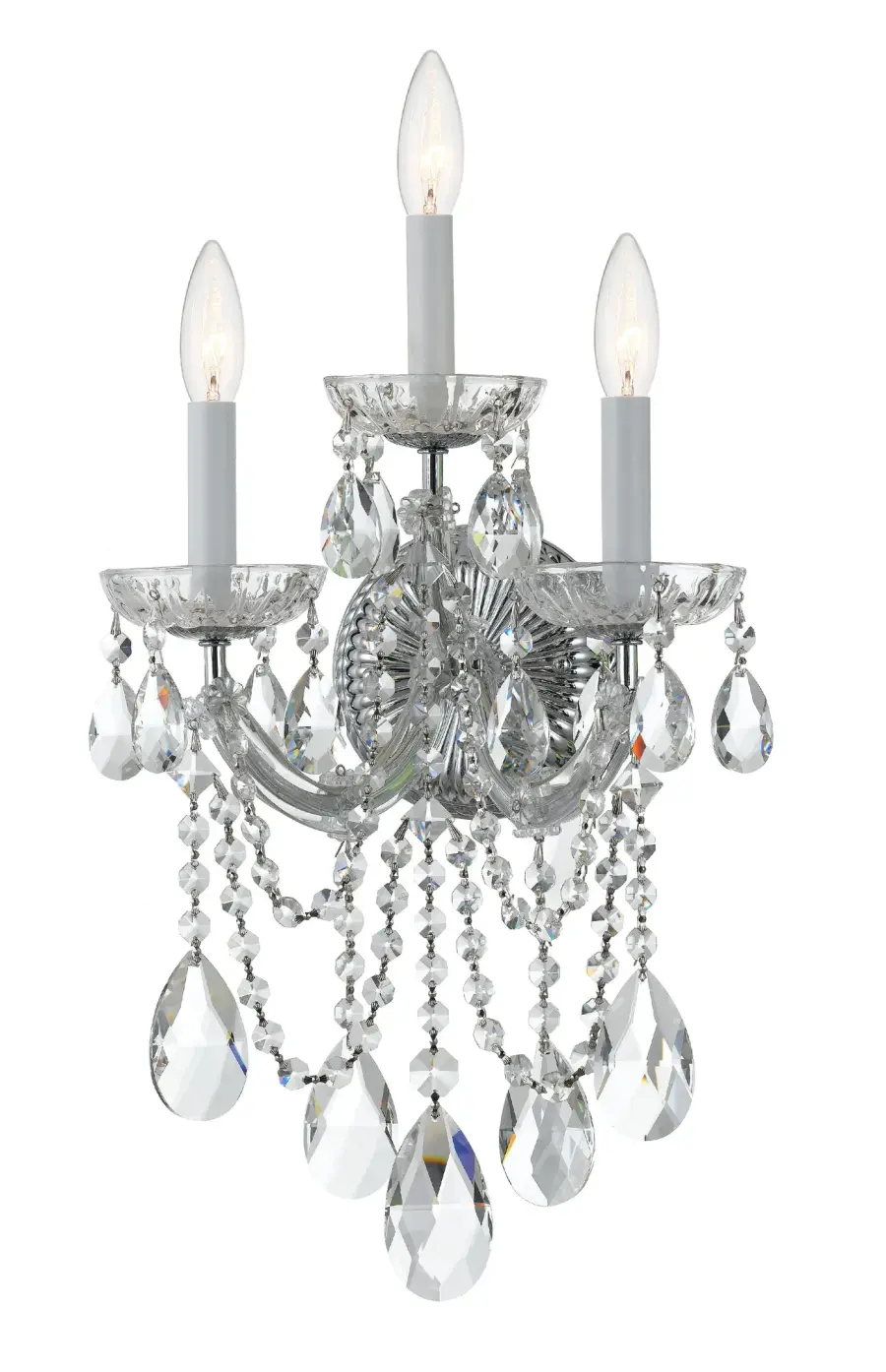 Maria Theresa 11" Crystal Sconce - Image 1