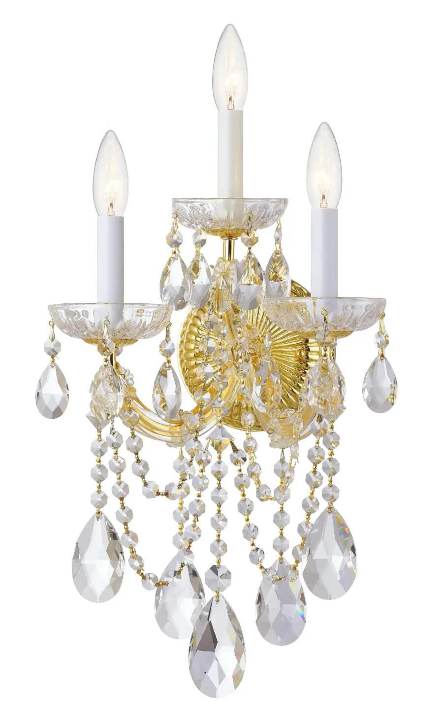 Maria Theresa 11" Crystal Sconce - Image 13