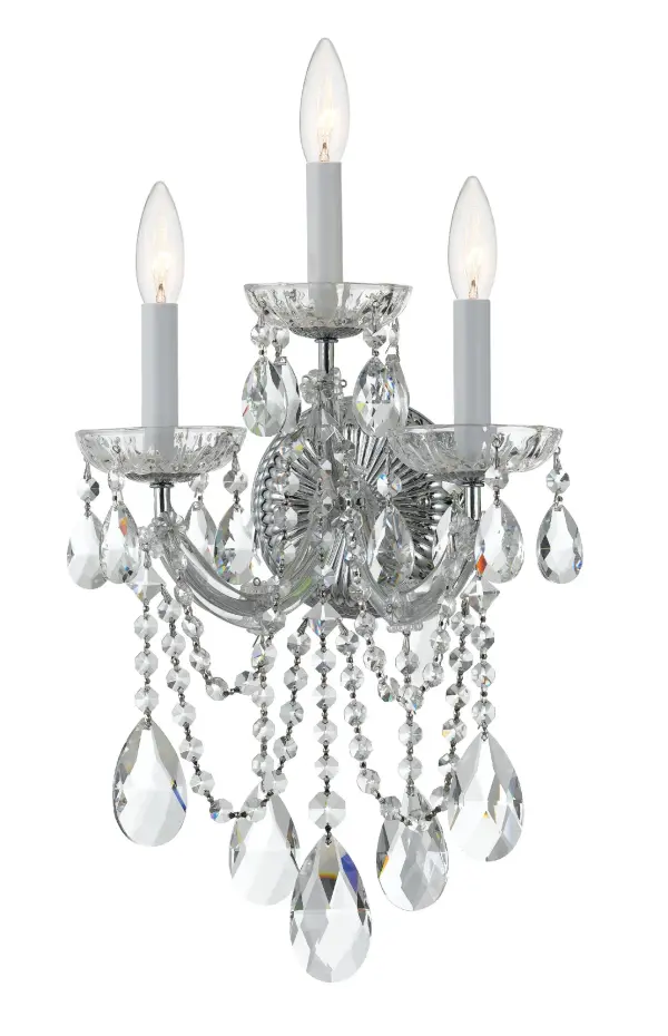 Maria Theresa 11" Crystal Sconce - Image 5