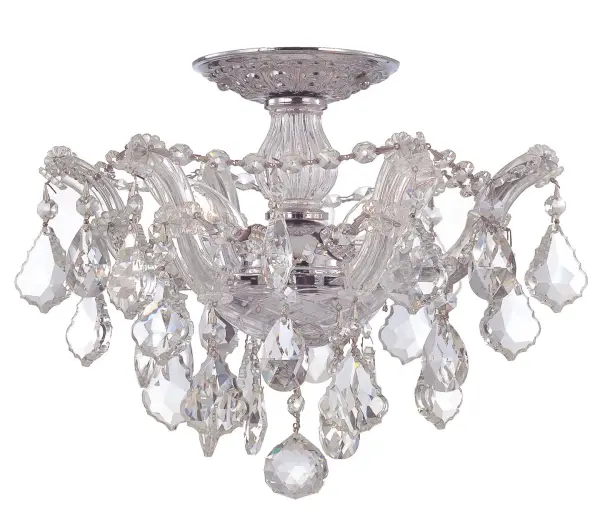 Maria Theresa 13.5" Crystal Semi Flush Mount - Image 1
