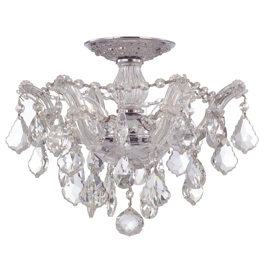 Maria Theresa 13.5" Crystal Semi Flush Mount - Image 2