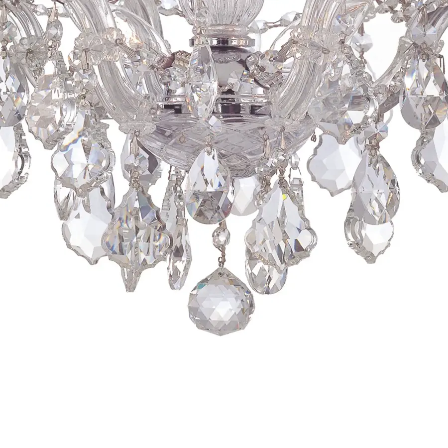 Maria Theresa 13.5" Crystal Semi Flush Mount - Image 3