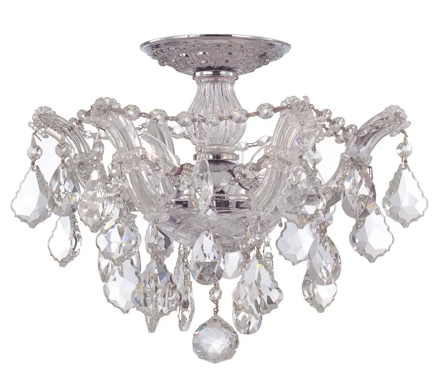 Maria Theresa 13.5" Crystal Semi Flush Mount - Image 1