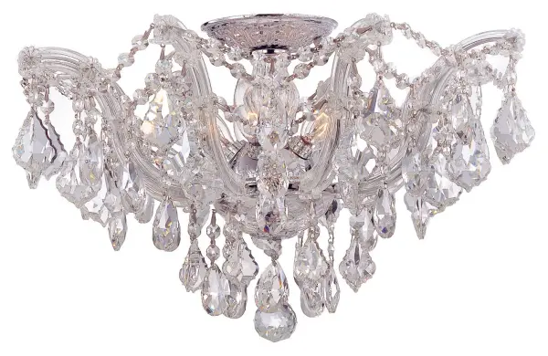 Maria Theresa 19" Crystal Semi Flush Mount - Image 1