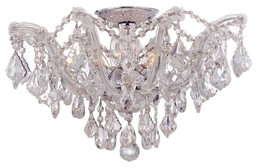 Maria Theresa 19" Crystal Semi Flush Mount - Image 1