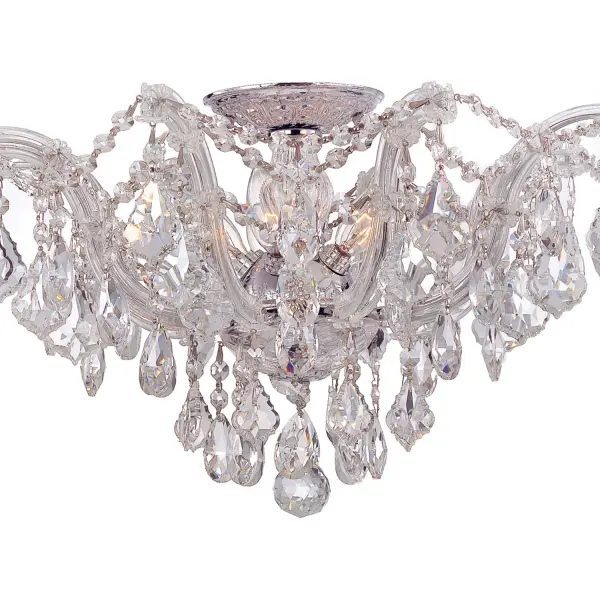 Maria Theresa 19" Crystal Semi Flush Mount - Image 3