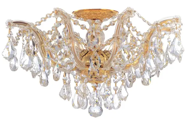 Maria Theresa 19" Crystal Semi Flush Mount in Polished Chrome - Image 12