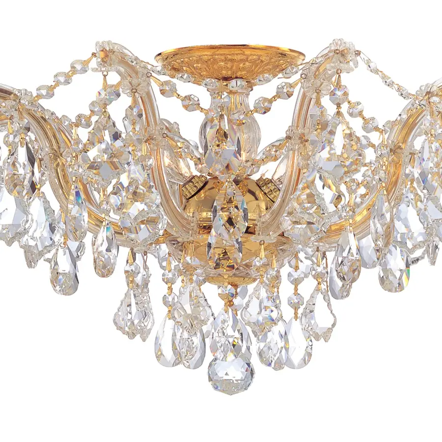 Maria Theresa 19" Crystal Semi Flush Mount in Polished Chrome - Image 14