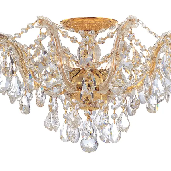 Maria Theresa 19" Crystal Semi Flush Mount in Polished Chrome - Image 19