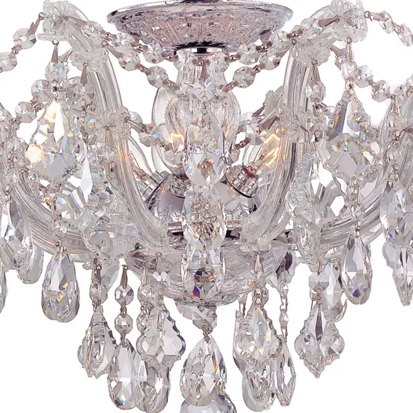 Maria Theresa 19" Crystal Semi Flush Mount in Polished Chrome - Image 9