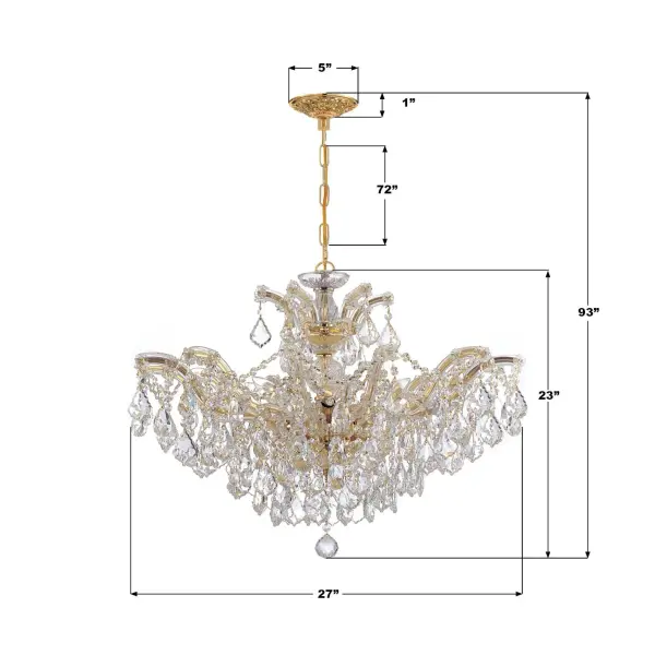 Maria Theresa 29" Crystal Chandelier - Image 21