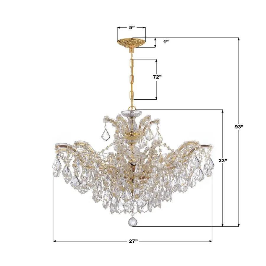 Maria Theresa 29" Crystal Chandelier - Image 21