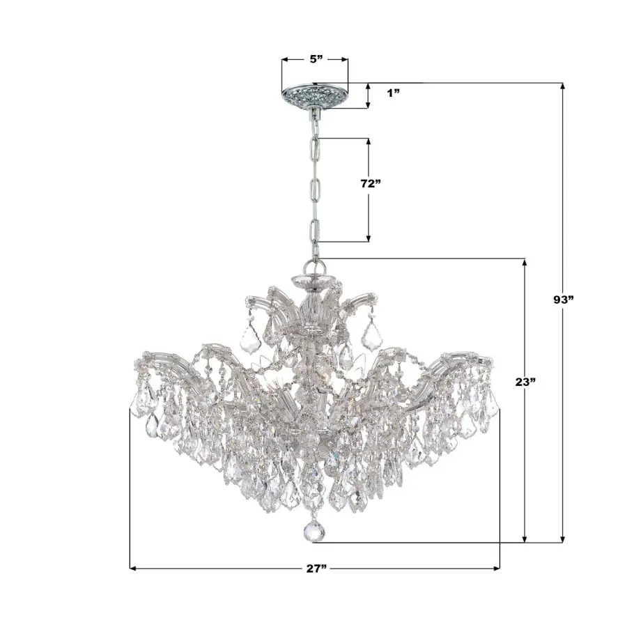 Maria Theresa 29" Crystal Chandelier - Image 10