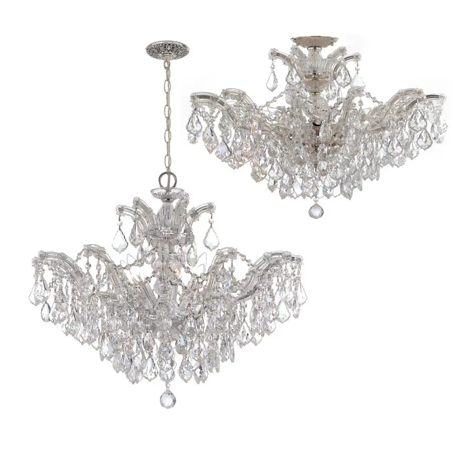Maria Theresa 29" Crystal Semi Flush Mount - Image 2