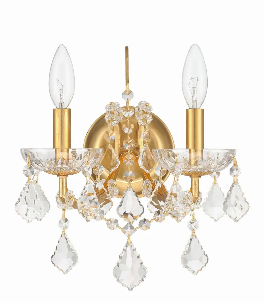 Filmore 10.5" Antique Gold Sconce - Image 2
