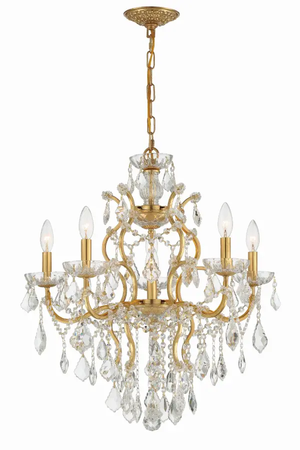 Filmore 23" Chandelier in Antique Gold - Image 1