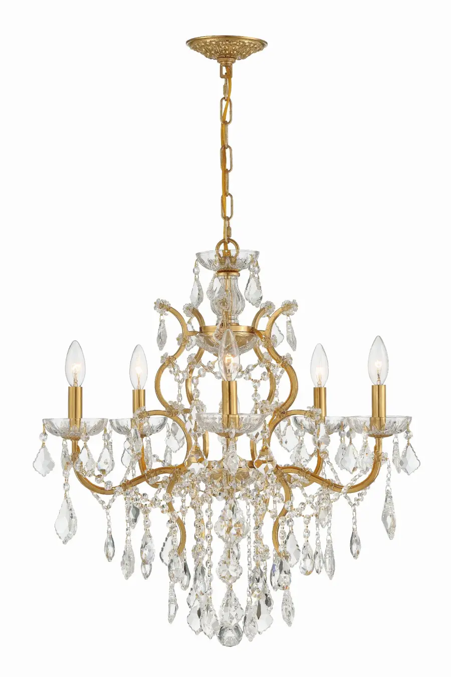 Filmore 23" Antique Gold Chandelier - Image 11